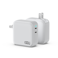 Colokan AS Baru 100W Mini GaN Tech C Charger PD 3.0 Kompatibel Smart Usb-C Adaptor Dinding untuk Ponsel Laptop MacBook Proteksi OVP