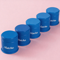 Offre Spéciale – Boîte Ronde Vide en Fer Blanc pour Matcha avec Couvercle à Vis, Finition Mate, Qualité Alimentaire, 30g 50g, Logo Personnalisé, Emballage pour Café et Thé en Poudre