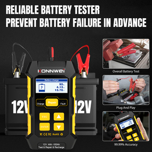 Konnwei Portable 12V 5A Pulse Lead-acid Intelligent Auto <span class=keywords><strong>Chargeur</strong></span> de <span class=keywords><strong>batterie</strong></span> de <span class=keywords><strong>voiture</strong></span> avec UK US EU AU - Product Image 4