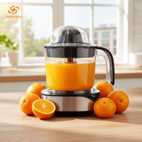 SHANGKAI Citruspers RVS Basis Twee Kegels Sinaasappelpers Machine Hoge Vermogen Sinaasappelpers voor Thuis