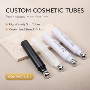 Tubos de Brillo Labial Plateados de Lujo, Tubo Cosmético Estético, Aplicador Metálico, Envase para Crema/Suero para Ojos, Fabricante OEM/ODM Personalizado - Product Image 1