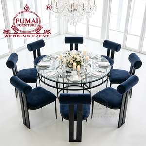 Chaises de banquet de mariage en métal noir au design moderne, vente en gros à Dubaï - Product Image 6
