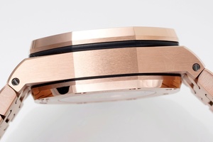 Montre mécanique de luxe 42 mm en or rose avec mouvement ETA 3126, qualité supérieure d'usine APF, chronographe multifonction, bracelet en acier - Product Image 5