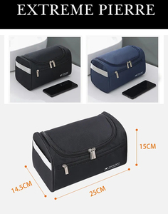 Femmes Hommes Voyage Hanging Dopp Kit Trousse de toilette Cosmétique Organisateur Sac Polyester Oxford Shaving Kit - Product Image 4