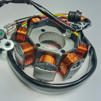 KTD CG125 CG150 Motocicleta Motor Magneto Gerador Stator Coil Assembly Alta qualidade 8 polos Placa de bobina do estator para motocicleta