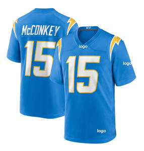 Grosir # 10 Justin Herbert # 15 Jersey Bordir Los Angeles Chargers Pria Ladd McConkey - Product Image 4