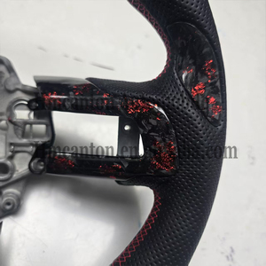 Nuevo Producto, Volante Deportivo de Fibra de Carbono Forjada con Agarre de Cuero Perforado para Ford Mustang - Product Image 4