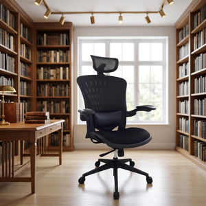 Ergonomic Modern Mesh Office <b>Chair</b> with Adjustable Armrest Fixed Headrest Lockable Tilt Swivel Design for Home Office Use - Product Image 2