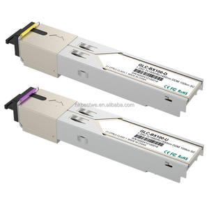 Módulo SFP de Fibra Óptica de hasta 100 KM, Módulo Transceptor SC Monomodo para Convertidor de Medios de Fibra Óptica - Product Image 1