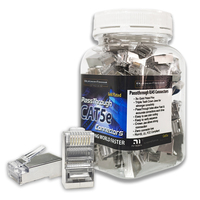 Connecteur RJ45 blindé 8 broches pour câble réseau LAN, prise modulaire mâle STP RJ45 CAT5E FTP 8P8C facile à brancher
