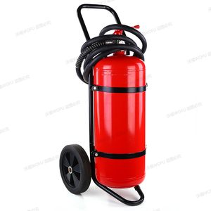 Extincteur à poudre sèche ABC sur roues WOFU MFZL50 50 kg 40% |   CE ISO |   Rechargeable |   Pistolet à peinture en aluminium et tuyau inclus - Product Image 4