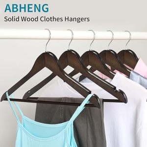 Wholesale 90 Pack Heavy Duty Solid Wood Multifunction Flexible Clothes <b>Hangers</b> OEM ODM Custom Logo 360 Swivel Clothing Store - Product Image 1