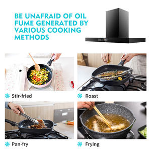 Diskon besar 900mm t-shape Stainless Steel baja antikarat kap mesin dapur bersih otomatis asap masak pintar untuk dilepas luar ruangan rumah tangga - Product Image 3