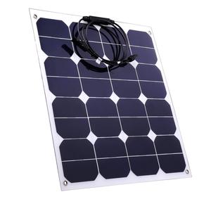 ระบบพลังงานแสงอาทิตย์แบบกันน้ำชนิดโมโนแบบพกพา ยืดหยุ่นได้ 12V 50W - Product Image 1