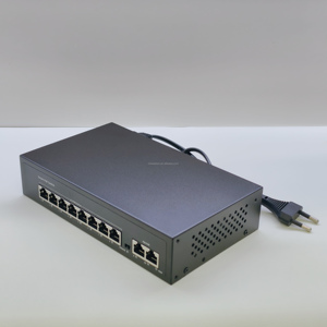 สวิตช์8พอร์ต POE พร้อมพอร์ตอัปลิงค์2พอร์ต10/100Mbps 2.0Gbps ความสามารถในการสลับสูงสุด30W ราคาโรงงาน - Product Image 1