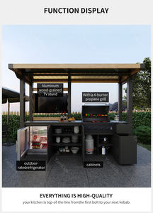 <span class=keywords><strong>Cocina</strong></span> Premium para exteriores: aleación <span class=keywords><strong>de</strong></span> aluminio duradera, <span class=keywords><strong>módulos</strong></span> multifuncionales, ideal para reuniones <span class=keywords><strong>de</strong></span> jardín y patio - Product Image 2