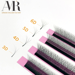 Extensiones de pestañas <span class=keywords><strong>YY</strong></span> W negras mate de seda personalizadas de alta calidad <span class=keywords><strong>Y</strong></span> W Shape 3D 4D 5D 6D Wispy Soft Cashmere <span class=keywords><strong>YY</strong></span> Extensiones de pestañas - Product Image 4