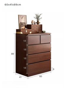 Vente à chaud <span class=keywords><strong>commode</strong></span> nouveau design grande capacité 8 <span class=keywords><strong>tiroirs</strong></span> coffre de rangement MDF bois coiffeuse chambre meubles en gros - Product Image 6