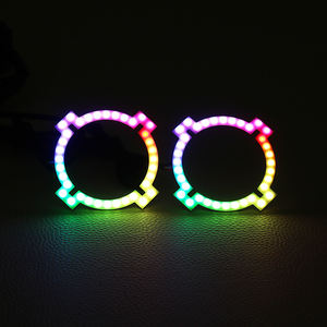 Anneau <span class=keywords><strong>de</strong></span> Halo RGB Chasing 80mm X avec contrôleur <span class=keywords><strong>de</strong></span> dent bleue pour phares Toyota - Product Image 3