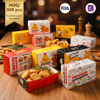 Boîte alimentaire pliable en papier kraft avec logo personnalisé imprimé, fermeture à languette, conforme FDA, pour emballage de pâtisseries, biscuits et gâteaux, fabrication OEM