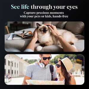 Lunettes Intelligentes Adaptatives avec Caméra 1080P, Traduction en Temps Réel, Commande Vocale, Recharge Magnétique, Étanche IP67, Lecteur de Musique - Product Image 4