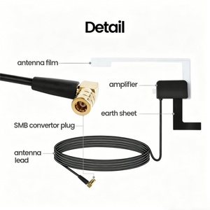 Nouvelle <span class=keywords><strong>antenne</strong></span> universelle DAB pour <span class=keywords><strong>autoradio</strong></span> numérique, <span class=keywords><strong>antenne</strong></span> adhésive pour vitre de voiture, <span class=keywords><strong>amplificateur</strong></span> de signal 18dBi, <span class=keywords><strong>antenne</strong></span> radio numérique - Product Image 3