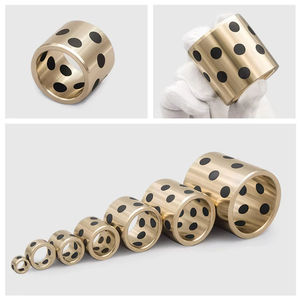 Yağsız kendinden yağlama grafit bronz sürgülü burç 4/5/6/8/10mm bakır kol pirinç kılavuz rulman - Product Image 4