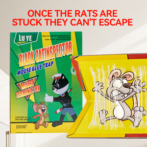 Trampas adhesivas fuertes para ratones, trampas <span class=keywords><strong>de</strong></span> pegamento para ratas <span class=keywords><strong>de</strong></span> cartón, libro <span class=keywords><strong>de</strong></span> tablero <span class=keywords><strong>de</strong></span> trampa pegajosa para ratones y ratas - Product Image 3