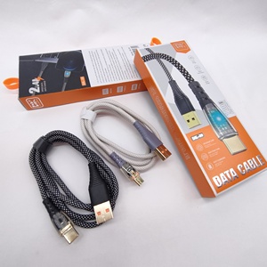 Câble de charge pour <span class=keywords><strong>Smartphone</strong></span> Câble de données pour téléphone portable Charge rapide Câble de charge mobile tressé en nylon USB-C pour Iphone pour Xiaomi - Product Image 4