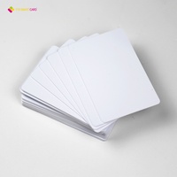Carte vierge imprimable recto-verso format carte de crédit 85,5*54mm NFC en PVC blanc, imprimable par jet d'encre et sublimation, prix usine YTS