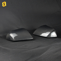 Shasha pour Mustang, fibre de carbone pour voitures, accessoires extérieurs, couvre-rétroviseurs pour Ford Mustang