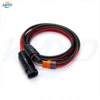 Câble solaire 12AWG XT60i (2+1) à broches de signal femelles vers MC4, fil de batterie intelligent pour station d'alimentation portable et charge solaire