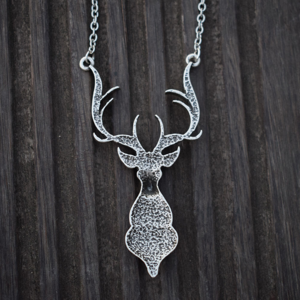 Collier Pendentif Pointe De Flèche En Bois De Cerf – Style Amérindien Naturel, Couleur Blanc Cassé