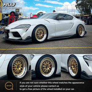 Jantes forgées sur mesure E88 3 pièces à profil profond pour Motorsport, 18 et 19 pouces, 5x120 pour <span class=keywords><strong>BBS</strong></span> Toyota <span class=keywords><strong>GR</strong></span> Supra Nissan GT-R Porsche Cayman - Product Image 2