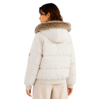 Manteaux d'hiver Cyber-Reflectifs 2026 pour femmes, doudoune en fausse fourrure, coupe-vent avec logo personnalisé, fournisseur, délai de livraison rapide