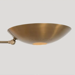 Lustre moderne élégant de style mid-century en laiton, 3 lumières, suspension Sputnik, lampe de plafond artisanale pour la décoration intérieure - Product Image 3