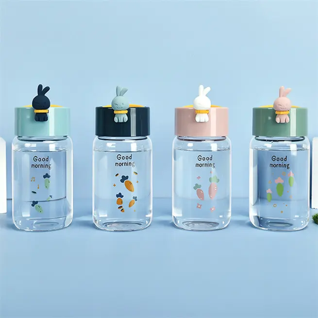 Smoon High Click продукт для улицы Очаровательная печатная стеклянная бутылка для воды для детей для школы