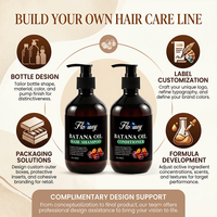 OEM Salon-Qualität Haarstärkendes Hydrolysiertes Protein Reparatur Reines Natürliches Batana-Öl Shampoo und Conditioner Set für Fettiges Haar