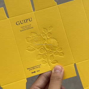 Boîte cadeau en carton de luxe personnalisée avec gaufrage, pelliculage mat et matériaux recyclés pour parfum, bougie, carte de visite et produits cosmétiques - Product Image 3