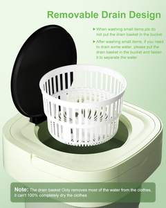 Wholesale 8L Foldable Plastic Washing <b>Machine</b> <b>Portable</b> Socks Underwear Panties Retractable Household Remote Control 3 Models Dry - Product Image 3