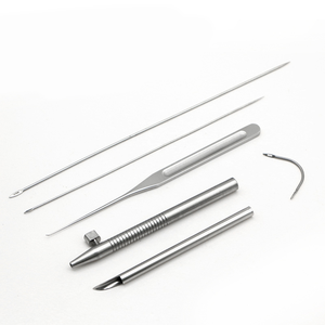 Kit <span class=keywords><strong>de</strong></span> lifting facial par fils 6 pièces – Instruments <span class=keywords><strong>de</strong></span> chirurgie plastique, aiguille <span class=keywords><strong>de</strong></span> ponction pour lifting par fils, aiguille <span class=keywords><strong>de</strong></span> ponction tissulaire, lifting du visage - Product Image 2