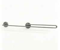 Ensemble d'accessoires de salle de bain en fer forgé renforcé, 4 pièces, design modulaire réglable pour ensembles de salle de bain