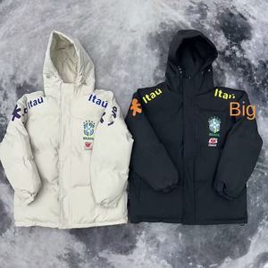 Giacca in Pile da Calcio 100% Cotone Invernale Reversibile con Colletto Alto Logo Frontale Bayern Malmbappe - Product Image 3