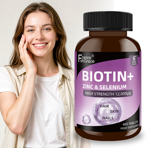 Comprimés de biotine, zinc et sélénium Shecome de haute qualité pour améliorer la santé des cheveux, de la peau et des ongles chez les adultes – Complément de biotine+ pour la santé - Product Image 3