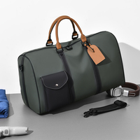 Sac de voyage élégant pour homme, durable, imperméable, avec fermeture à glissière, grande capacité, sac de sport de luxe pour les voyages d'affaires