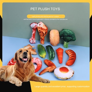 Nuevo estilo simulación frutas verduras producto para mascotas perro mascota interactivo juguetes para masticar chirriantes - Product Image 3