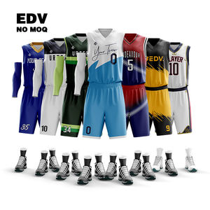 Pas de quantité minimum de commande, uniforme de basket-ball pour enfants, ensemble de basket-ball pour enfants, ensemble de maillots de basket-ball pour enfants - Product Image 1