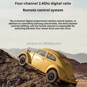 Coche de Escalada Eléctrico RC 1/12 TYPE82E Beetle con Control Remoto, Tracción a las Cuatro Ruedas, Simulación Metálica, con Cargador, Listo para Usar - Product Image 6
