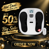Nouveau masseur électrique pour les pieds avec télécommande sans fil, thérapie de circulation sanguine, appareil TENS, machine de physiothérapie