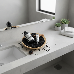 [SOY LAB] Shampooing végétalien bio pour le cuir chevelu aux haricots noirs 500 ml avec ampoule de miel, gel nourrissant, duo pour le nettoyage quotidien du cuir chevelu - Product Image 3